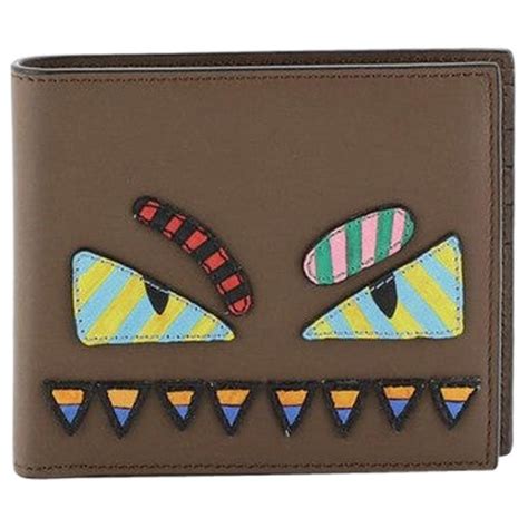 fendi monster small wallet|classic Fendi wallet material.